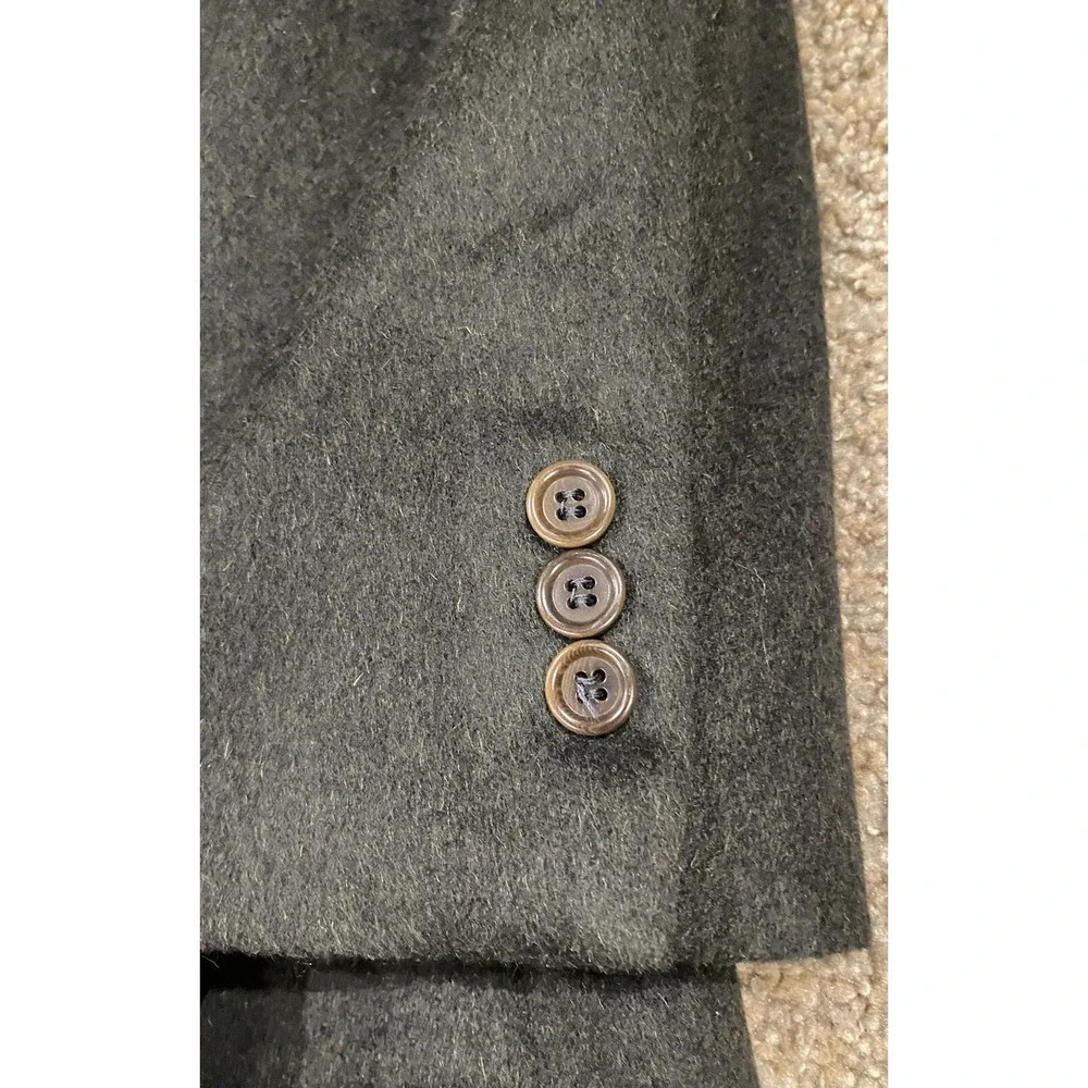 Lanificio Made In Italy Cashmere And Wool Todays Man Black Blazer Jacket Sz 40R‎